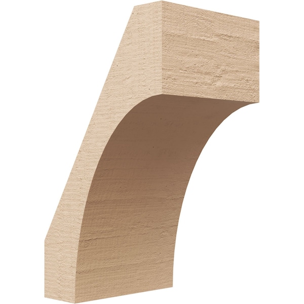 Ekena Millwork 5-inch W x 6-inch D x 10-inch H Westlake Rough Cedar Woodgrain TimberThane Knee Brace, Primed BRCUR05X06X10WTLRCPR - main